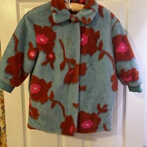 Floral Kids Jacket - Blue and Red